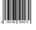 Barcode Image for UPC code 0043168504270. Product Name: GE Cync Smart 60-Watt EQ A19 Full Spectrum Medium Base (e-26) Dimmable Smart LED Light Bulb | 93104413