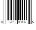 Barcode Image for UPC code 004319000065