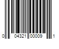 Barcode Image for UPC code 004321000091