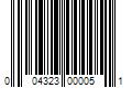 Barcode Image for UPC code 004323000051