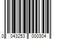 Barcode Image for UPC code 0043253000304