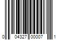 Barcode Image for UPC code 004327000071