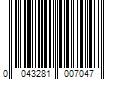 Barcode Image for UPC code 0043281007047