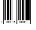 Barcode Image for UPC code 0043311040419