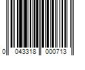 Barcode Image for UPC code 0043318000713