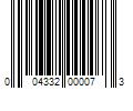 Barcode Image for UPC code 004332000073