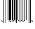 Barcode Image for UPC code 004333000065