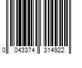 Barcode Image for UPC code 0043374314922