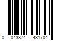 Barcode Image for UPC code 0043374431704