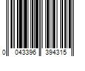 Barcode Image for UPC code 0043396394315