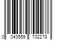 Barcode Image for UPC code 0043559702278