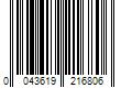 Barcode Image for UPC code 0043619216806. Product Name: NordicTrack Commercial Series Incline Trainer; iFIT-enabled Treadmill for Running and Walking with 22â€ Pivoting Touchscreen