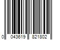 Barcode Image for UPC code 0043619821802