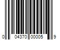 Barcode Image for UPC code 004370000059