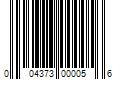 Barcode Image for UPC code 004373000056