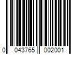 Barcode Image for UPC code 0043765002001