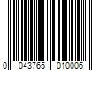 Barcode Image for UPC code 0043765010006