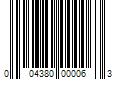 Barcode Image for UPC code 004380000063