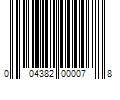 Barcode Image for UPC code 004382000078