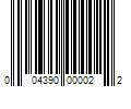 Barcode Image for UPC code 004390000022