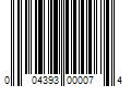 Barcode Image for UPC code 004393000074