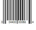 Barcode Image for UPC code 004400000684