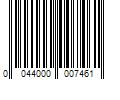 Barcode Image for UPC code 0044000007461