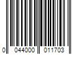 Barcode Image for UPC code 0044000011703