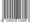 Barcode Image for UPC code 0044000013806