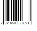 Barcode Image for UPC code 0044000017774