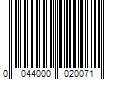 Barcode Image for UPC code 0044000020071