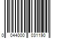 Barcode Image for UPC code 0044000031190