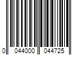 Barcode Image for UPC code 0044000044725