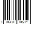 Barcode Image for UPC code 0044000045326