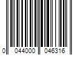 Barcode Image for UPC code 0044000046316