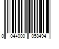 Barcode Image for UPC code 0044000058494