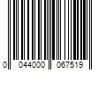 Barcode Image for UPC code 0044000067519