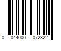 Barcode Image for UPC code 0044000072322