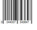 Barcode Image for UPC code 0044007343647