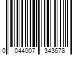 Barcode Image for UPC code 0044007343678