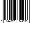 Barcode Image for UPC code 0044007344330