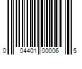 Barcode Image for UPC code 004401000065