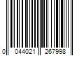 Barcode Image for UPC code 0044021267998