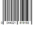 Barcode Image for UPC code 0044021619193