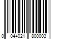 Barcode Image for UPC code 0044021800003