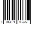 Barcode Image for UPC code 0044074994759