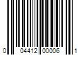 Barcode Image for UPC code 004412000061