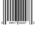 Barcode Image for UPC code 004417000073