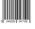 Barcode Image for UPC code 0044209047190