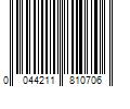 Barcode Image for UPC code 0044211810706